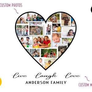 Heart Shape Photo Collage **DIGITAL FILE ONLY***