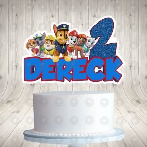 Paw Patrol Colorful Fun Cake Topper