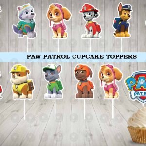 Paw Patrol Colorful Fun Cupcake Toppers