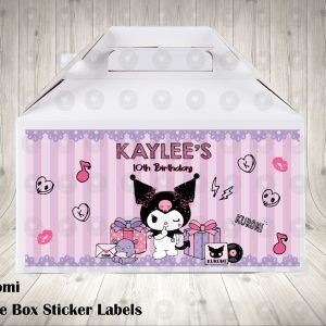 Kuromi Hello Kitty Fun Labels for Gable Boxes