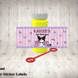 Kuromi Hello Kitty Fun Bubble Labels