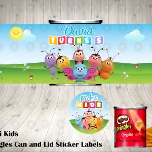 Bichi Kids Pringles Can and Lid Labels