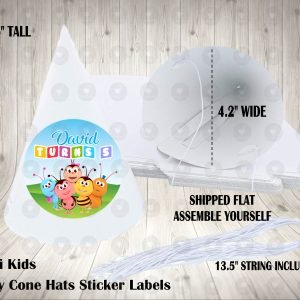 Bichi Kids Personalized Cone Hats