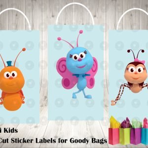 Bichi Kids Die Cut Goody Bag Labels