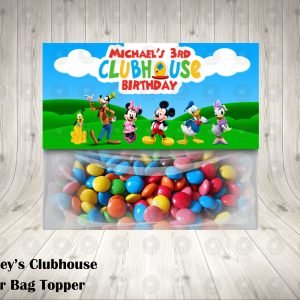 Mickey Mouse Clubhouse Fun Colorful Favor Bag Toppers