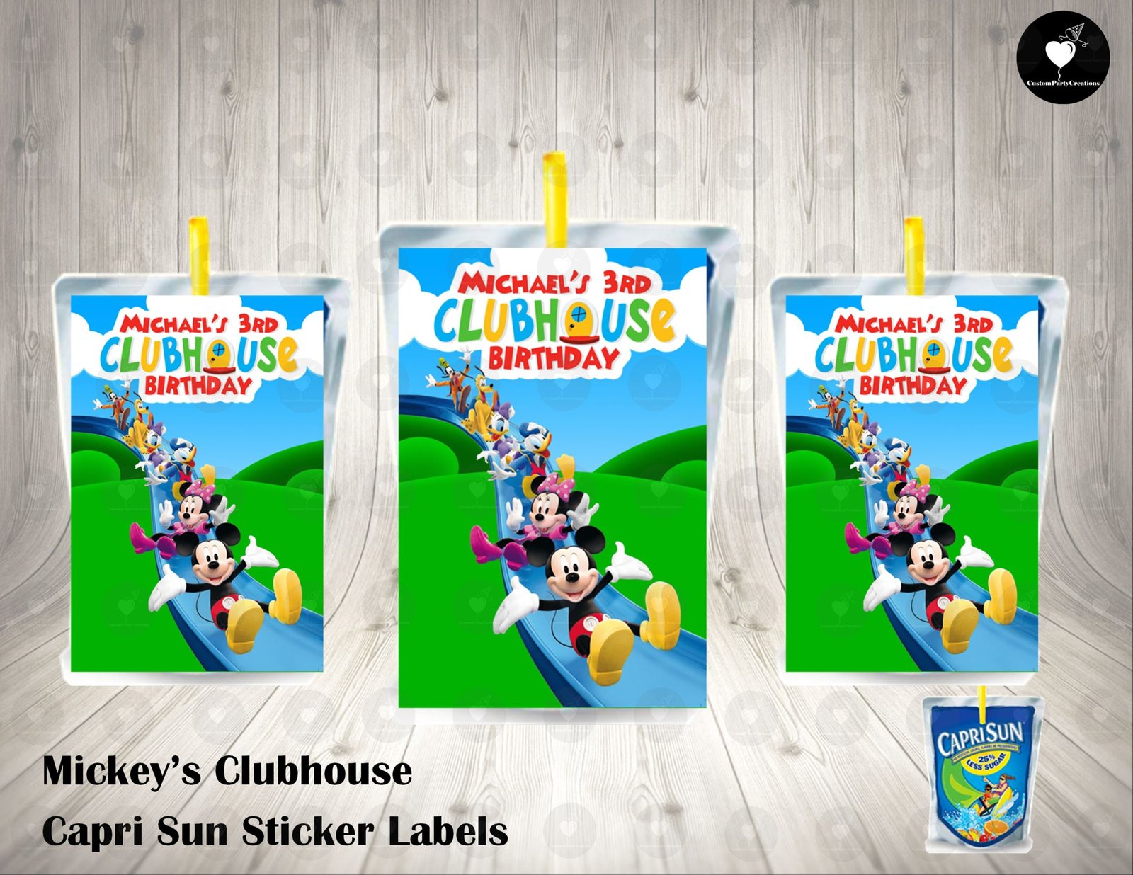 Mickey Mouse Clubhouse Fun Colorful Capri Sun Labels 1 Mickey Mouse Clubhouse Fun Colorful Capri Sun Labels