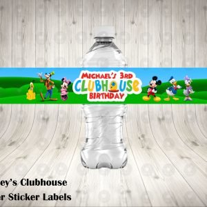 Mickey Mouse Clubhouse Fun Colorful Water Labels