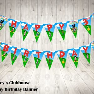 Mickey Mouse Clubhouse Fun Colorful Birthday Party Banner