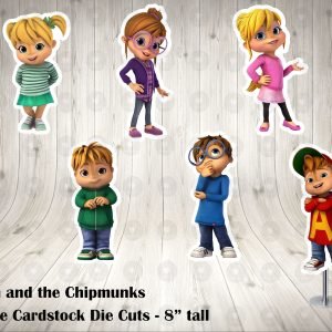 Alvin and the Chipmunks The Movie Fun Colorful Large Die Cuts