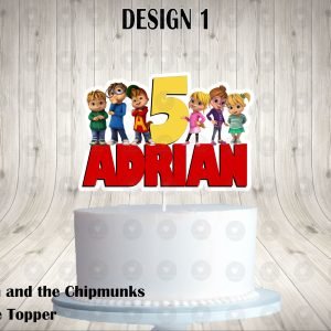 Alvin and the Chipmunks Animated Fun Colorful Cake Topper