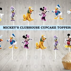 Mickey Mouse Clubhouse Fun Colorful Cupcake Toppers