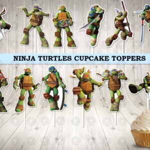 Ninja Turtles Animated Cupcake Toppers