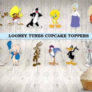 Looney Tunes Friends Colorful Cupcake Toppers