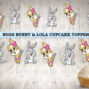 Bugs and Lola Happy Cupcake Toppers