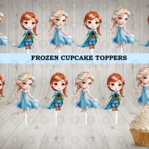 Frozen Toddlers Cute Cupcake Toppers