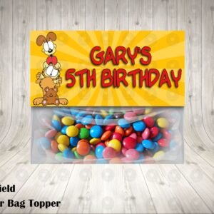Garfield the Cat Favor Bag Toppers