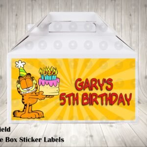 Garfield the Cat Labels for Gable Boxes