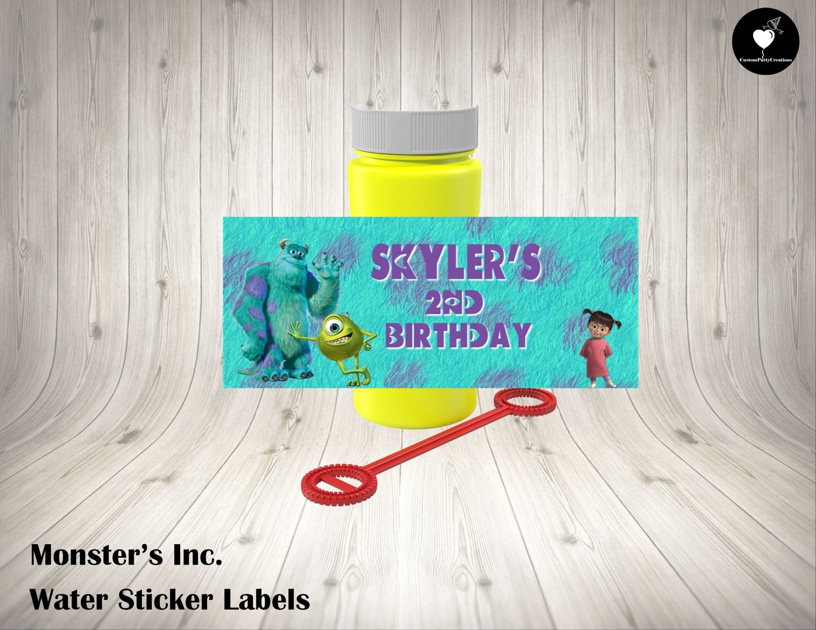Monsters Inc Bubble Labels 1 Monsters Inc Bubble Labels