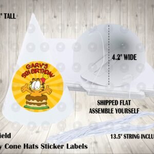 Garfield the Cat Personalized Cone Hats
