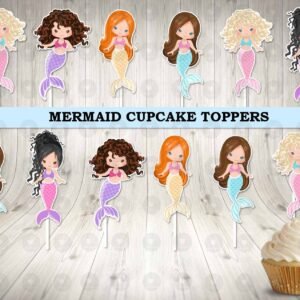 Mermaid and Friends Cupcake Toppers