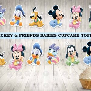 Mickey and Friends Babies Fun Colorful Cupcake Toppers