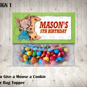 If You Give a Mouse a Cookie Favor Bag Toppers