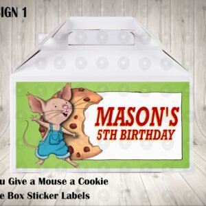If You Give a Mouse a Cookie Labels for Gable Boxes