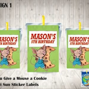 If You Give a Mouse a Cookie Capri Sun Labels