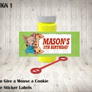 If You Give a Mouse a Cookie Bubble Labels