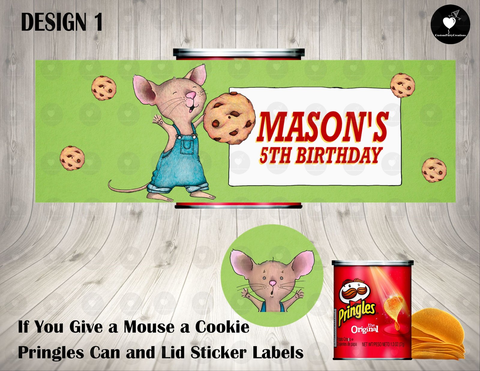If You Give a Mouse a Cookie Pringles Can and Lid Labels 1 If You Give a Mouse a Cookie Pringles Can and Lid Labels