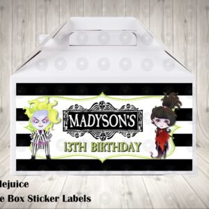Beetlejuice Scary Labels for Gable Boxes