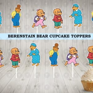 Berenstain Bears Cupcake Toppers