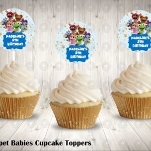 Muppet Babies Round Cupcake Toppers