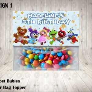 Muppet Babies Favor Bag Topper