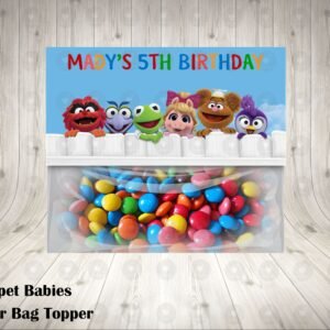 Muppet Babies Fun Colorful Favor Bag Topper