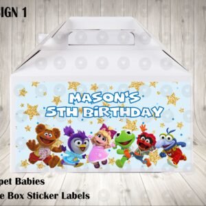 Muppet Babies Labels for Gable Boxes
