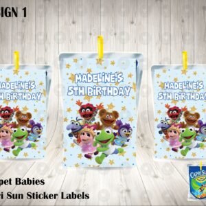 Muppet Babies Capri Sun Labels