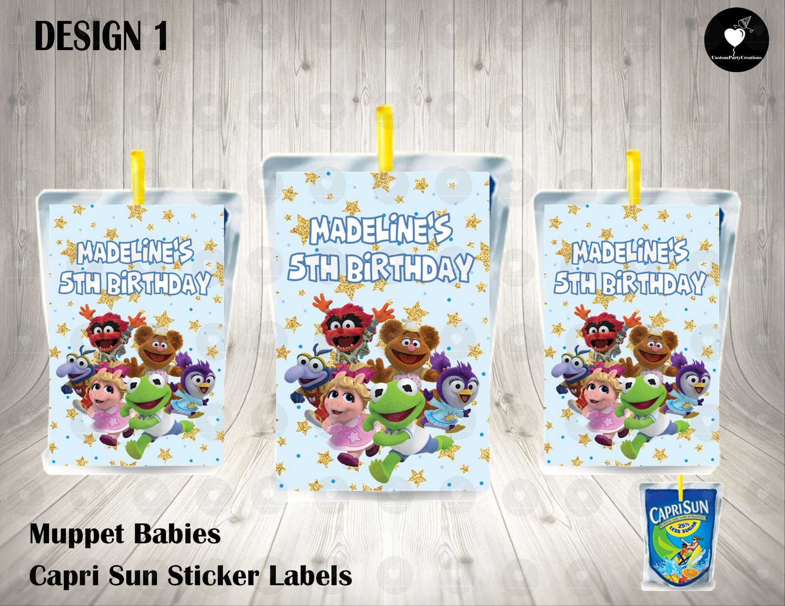 Muppet Babies Capri Sun Labels 1 Muppet Babies Capri Sun Labels
