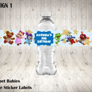 Muppet Babies Water Labels