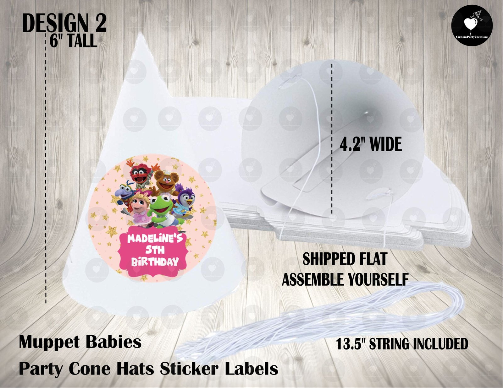 Muppet Babies Personalized Cone Hats 2 Muppet Babies Personalized Cone Hats