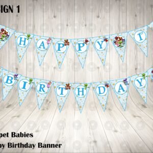 Muppet Babies Birthday Party Banner