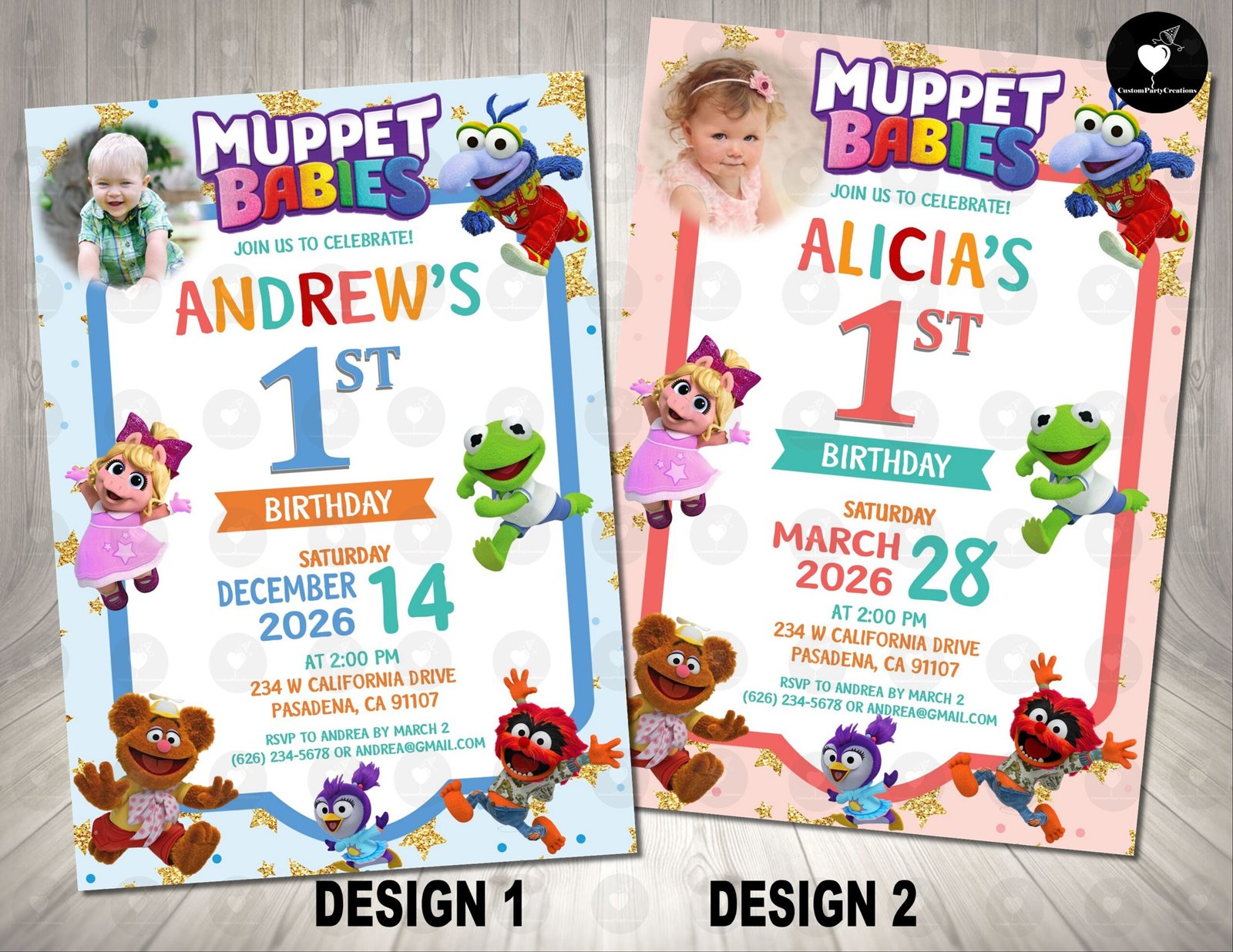 Muppet Babies Cute Invitation Birthday Party 1 Muppet Babies Cute Invitation Birthday Party