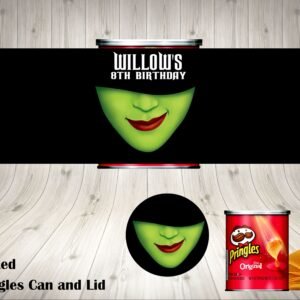 Wicked Themed Pringles Can and Lid Labels