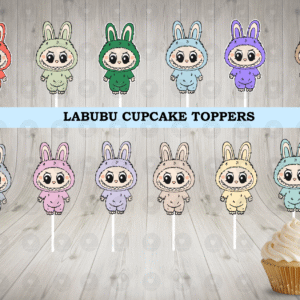Labubu Variety Colors Cupcake Toppers