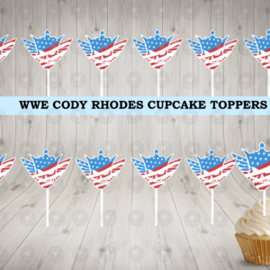 WWE Cody Rhodes Cupcake Toppers