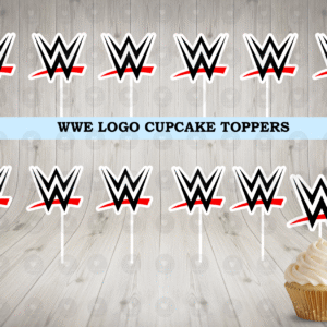 WWE Logo Cupcake Toppers