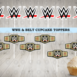 WWE and Belt Cupcake Toppers