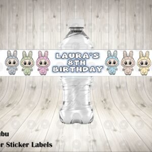 Labubu Water Labels