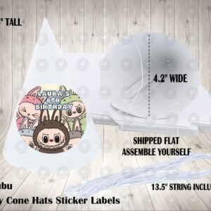 Labubu Personalized Cone Hats