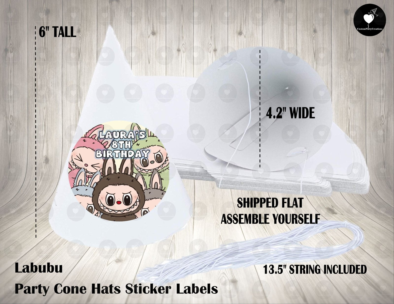 Labubu Personalized Cone Hats 1 Labubu Personalized Cone Hats